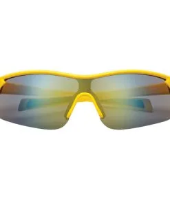 Sport Mirrored Sunglasses - Closeout -Fairway Woods Soldes Magasin 6206 yellow front 16529.1643497867