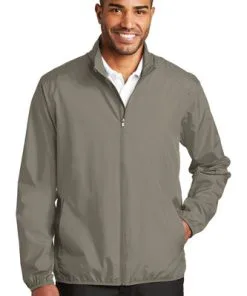 Port Authority® Zephyr Full-Zip Jacket -Fairway Woods Soldes Magasin 7718 StratusGrey 1 J344StratusGreyModelFront 1200W 41160.1640901659