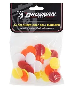 Brosnan Golf 24 Coloured Golf BallsMarkers