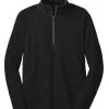Port Authority® Microfleece 1/2-Zip Pullover -Fairway Woods Soldes Magasin F224 Black flat Front 060912 20050.1674246658