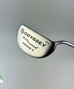 Used RH Odyssey Dual Force Rossie II 34″ Putter Steel Golf Club Royal Grip
