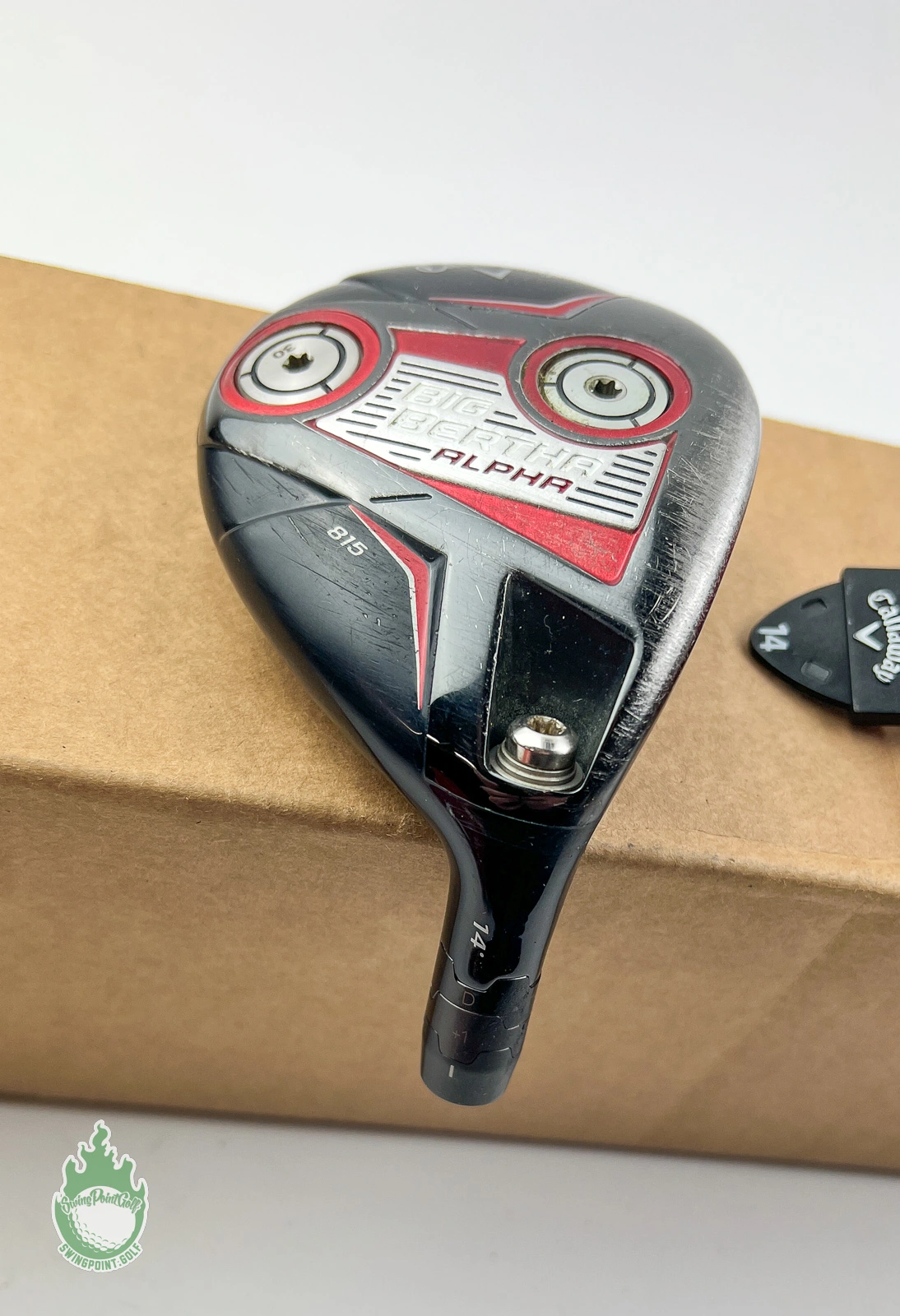 Used Right Handed Callaway Big Bertha Alpha 815 3 Wood 14* HEAD ONLY Golf Club 13 Used Right Handed Callaway Big Bertha Alpha 815 3 Wood 14* HEAD ONLY Golf Club - Image 11