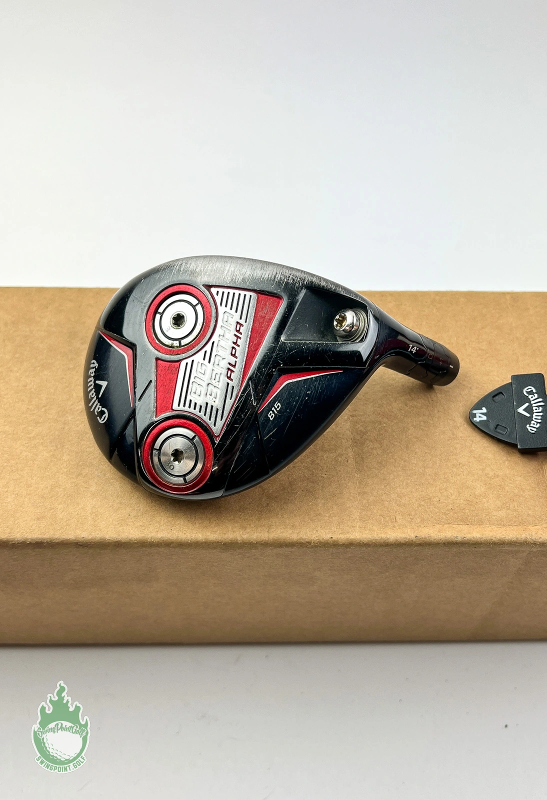 Used Right Handed Callaway Big Bertha Alpha 815 3 Wood 14* HEAD ONLY Golf Club 12 Used Right Handed Callaway Big Bertha Alpha 815 3 Wood 14* HEAD ONLY Golf Club - Image 10