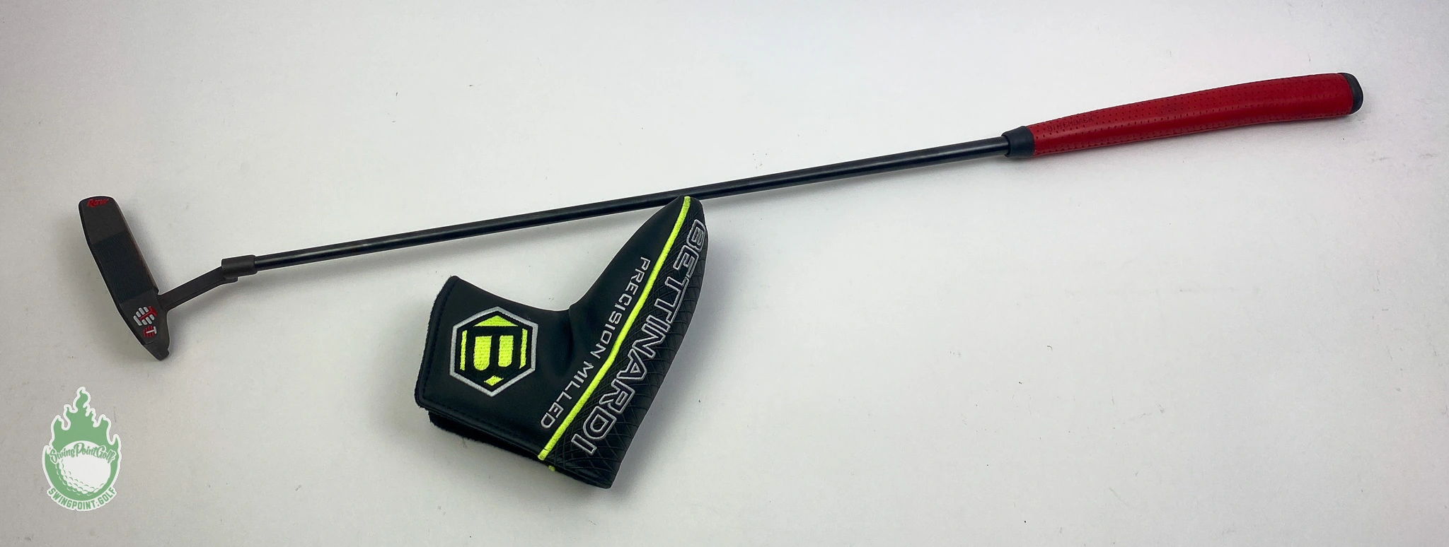 Used RH Bettinardi Raw Carbon BB8 Tri Red Kool-Aid 34″ Putter Steel Golf Club 14 Used RH Bettinardi Raw Carbon BB8 Tri Red Kool-Aid 34″ Putter Steel Golf Club - Image 12