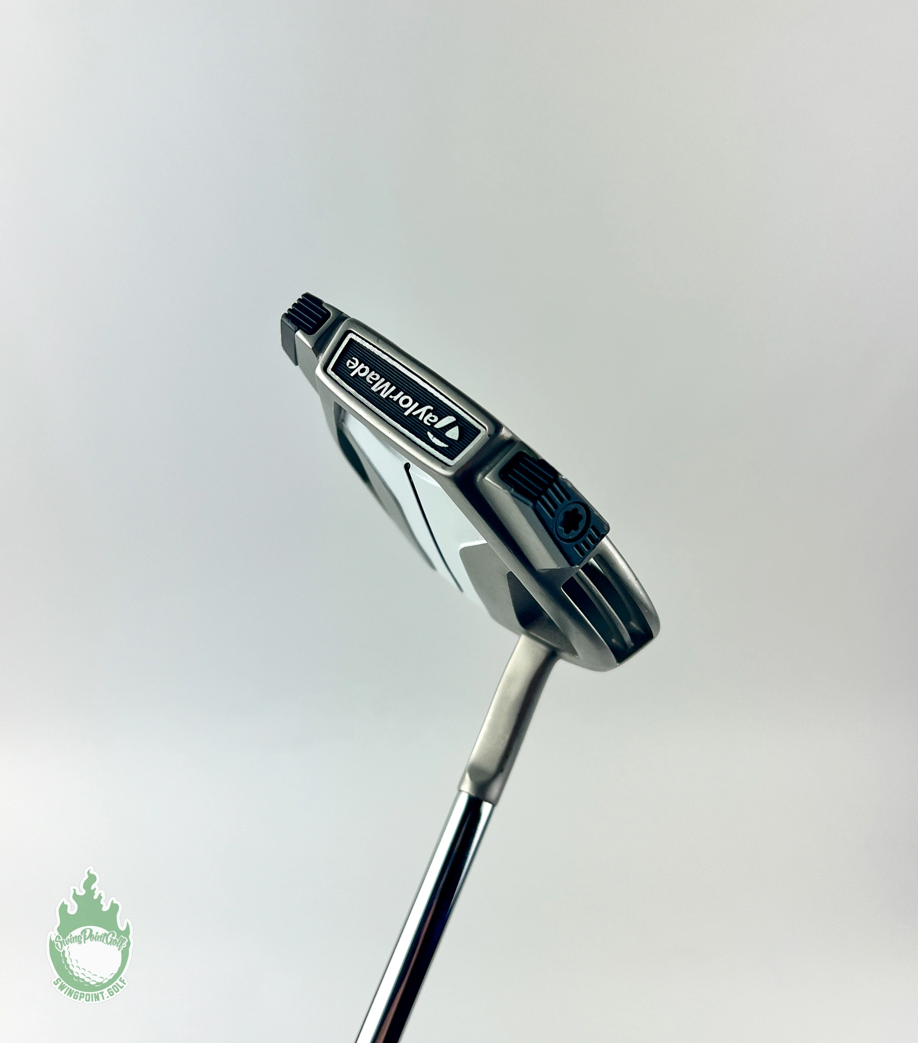 Used TaylorMade Spider X Platinum/White 35″ Putter Steel Golf Club W/ Flatso 9 Used TaylorMade Spider X Platinum/White 35″ Putter Steel Golf Club W/ Flatso - Image 7