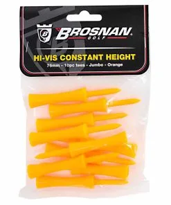 Brosnan Golf Brosnan HI VIS Orange Tees - 10 X 3 Inch
