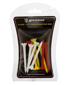 Brosnan Golf Brosnan Star Tee 10 Pack Assorted