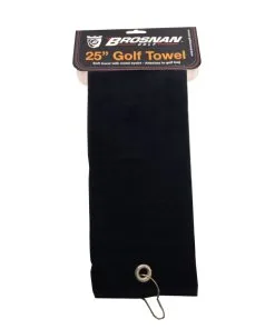 Brosnan Golf Brosnan 25 Inch Golf Towel - Black